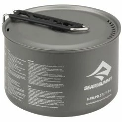 Sea to Summit Alpha Pot 2.7l grey -Hike & Camp Shop sea to summit alpha pot 27l grey 3