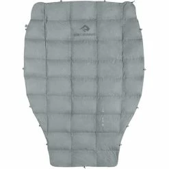 Sea to Summit Cinder Cd1 Integrated Down Quilt Long pale grey/dark grey -Hike & Camp Shop sea to summit cinder cd1 integrated down quilt long pale grey dark grey 3
