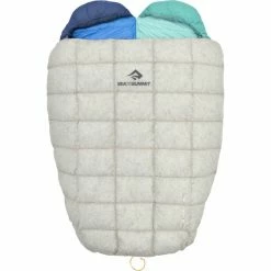 Sea to Summit Ember EbI Sleeping Bag Double light grey/yellow -Hike & Camp Shop sea to summit ember ebi sleeping bag double light grey yellow 3