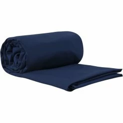 Sea to Summit Premium Cotton Travel Liner Long navy blue -Hike & Camp Shop sea to summit premium cotton travel liner long rectangular navy blue 3