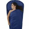 Sea to Summit Silk/Cotton Travel Liner Mummy with Hood navy blue