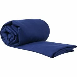 Sea to Summit Silk/Cotton Travel Liner Mummy with Hood navy blue -Hike & Camp Shop sea to summit silk cotton travel liner mummy with hood navy blue 3