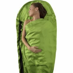 Hike & Camp Shop -Hike & Camp Shop sea to summit silk stretch liner mummy with hood box foot green 2