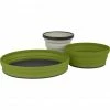 Sea to Summit X-Set 3 Pieces olive / sand -Hike & Camp Shop sea to summit x set 3 pieces olive sand 1